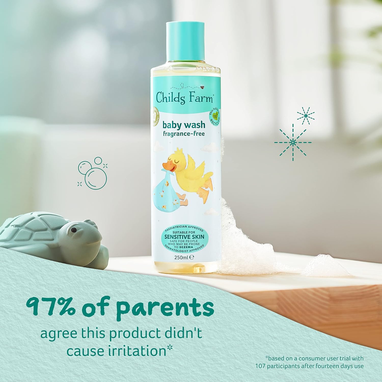 Childs Farm baby wash unfragranced 250ml