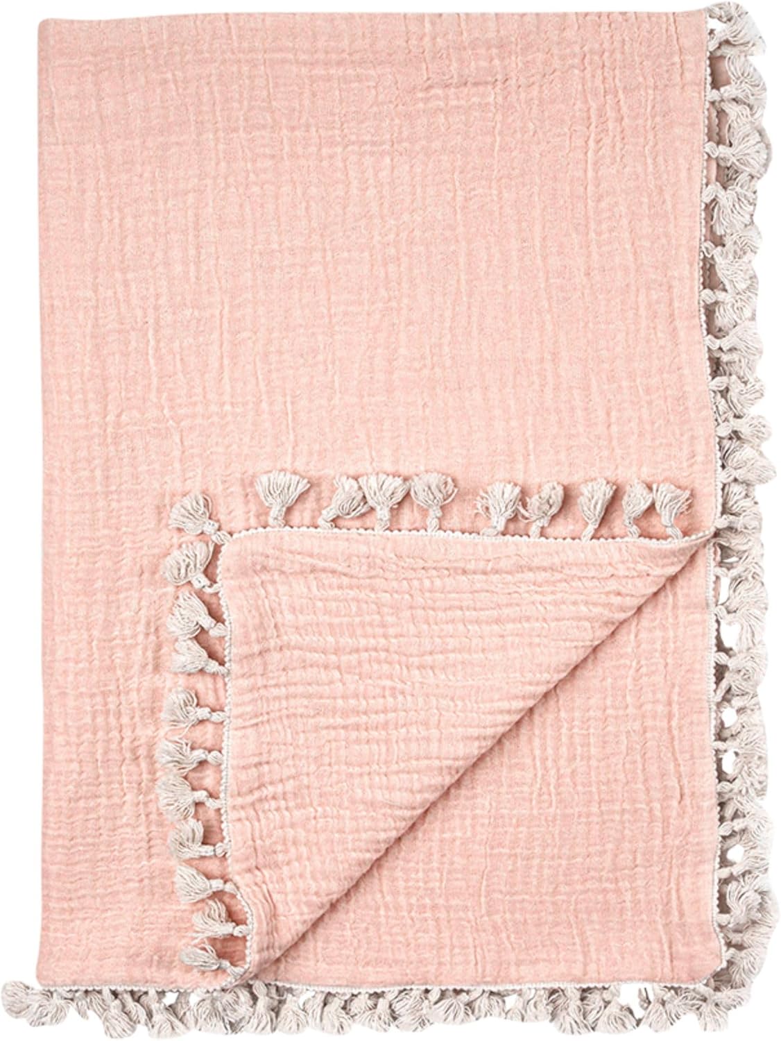 Crane Baby Muslin Swaddle Blanket, Soft Cotton Lightweight Nursery and Stroller Blanket for Baby