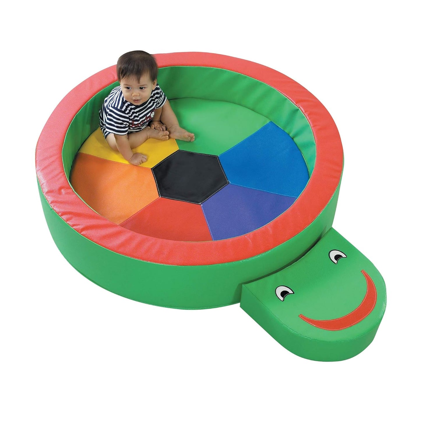 Children's Factory Turtle Hollow Play Yard, Soft Toddler Indoor Playground for Daycare, Preschool