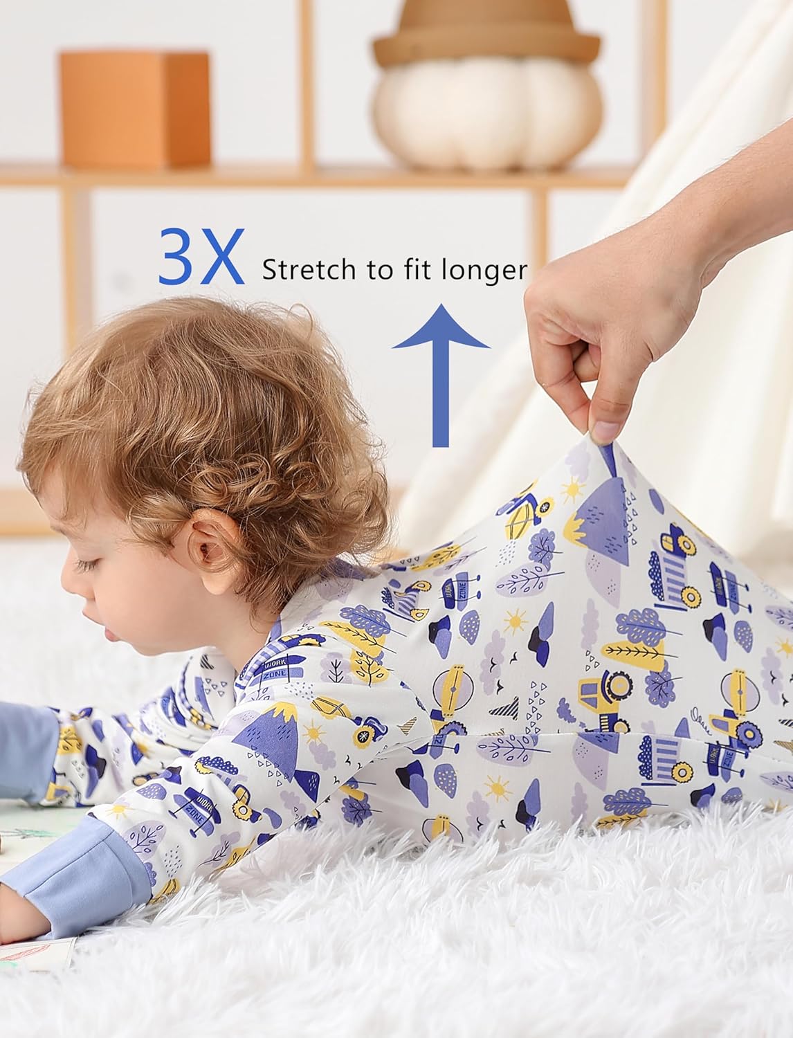 JunNeng 2Pcs Baby Rayon from Bamboo Sleeper with Mitten Cuffs, Footless Zipper Cozy Pjs, Non-Slip