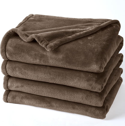 PHF Ultra Soft Fleece Blanket Twin Size, No Shed No Pilling Luxury Plush Cozy 300GSM Lightweight