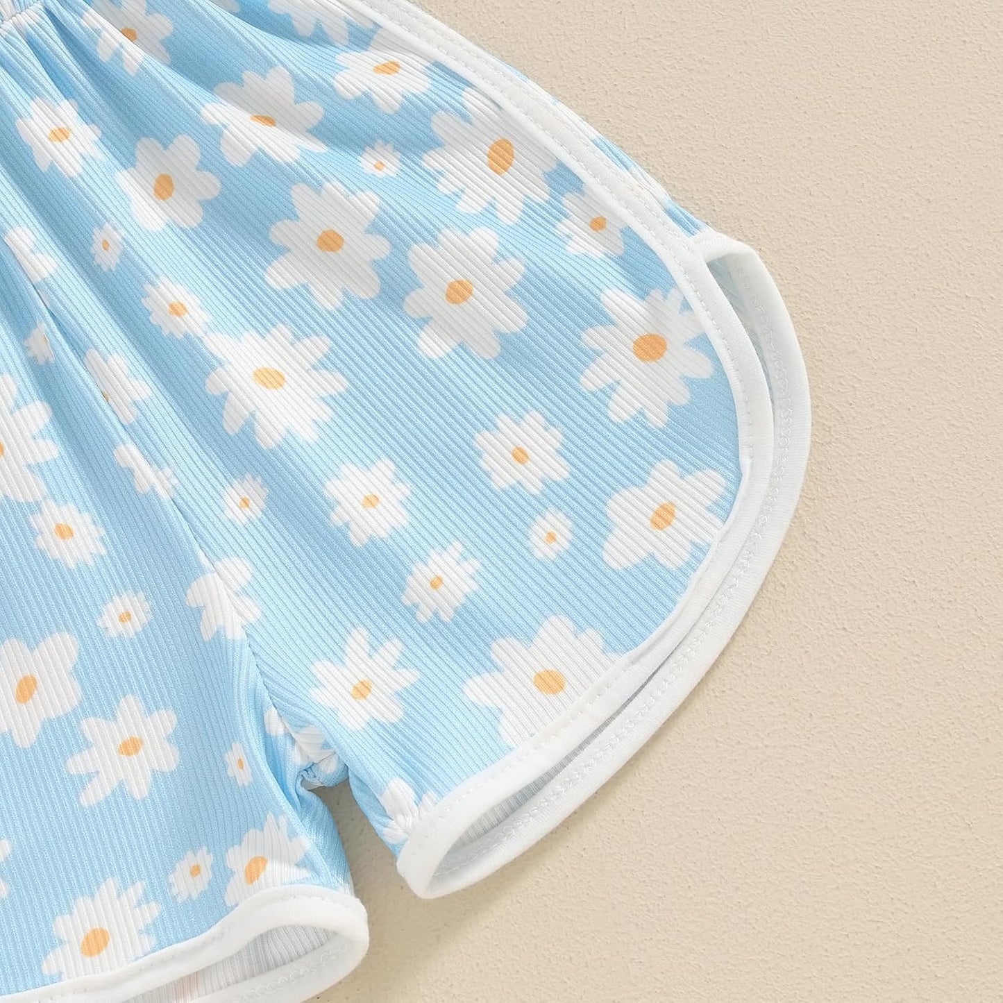 WZTYYDS Toddler Baby Girl Summer Clothes Floral Romper Tie-Up Strap Halter Jumpsuit Infant Summer