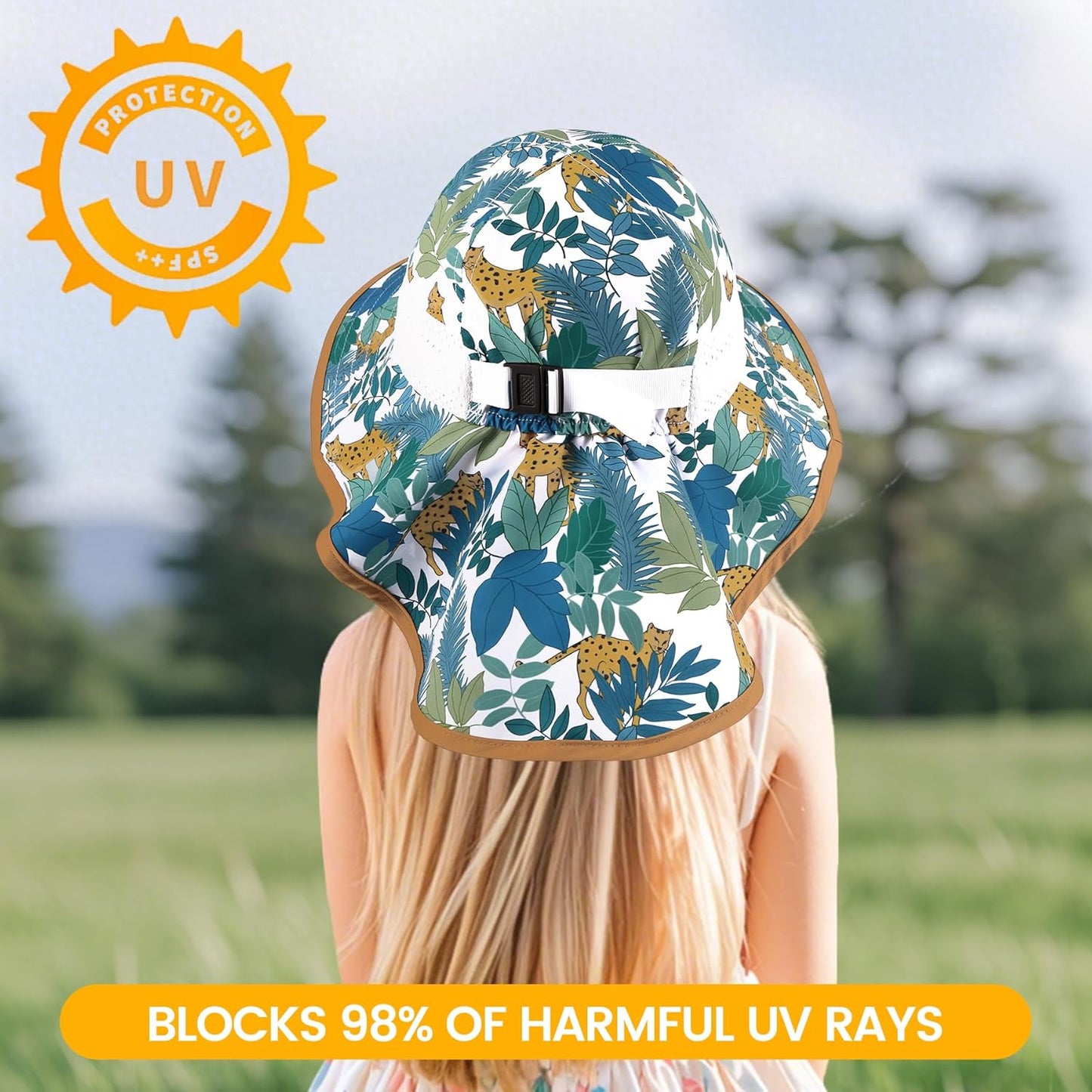 Baby Sun Hat with Neck Flap for Sun Protection Toddler Beach Hat UPF 50+ Outdoors 0-6 Years Boys