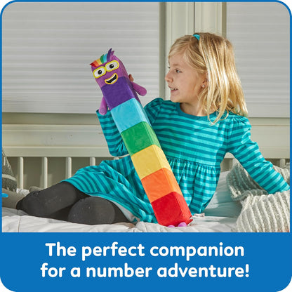 hand2mind Numberblock Seven Playful Pal, Plush Figure Toys, Numbers for Toddlers, Preschool Math