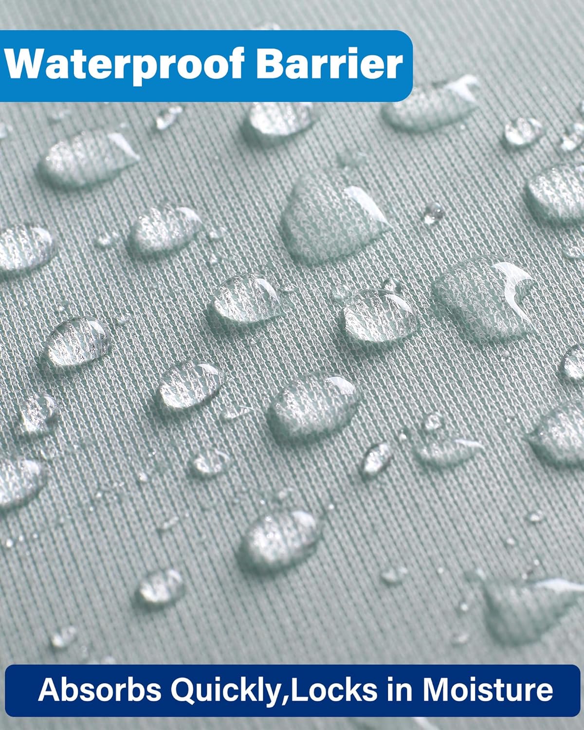 Washable Waterproof Incontinence Bed Pads - 24 x 34 Inch Reusable Underpad Sheet for Chair, Sofa