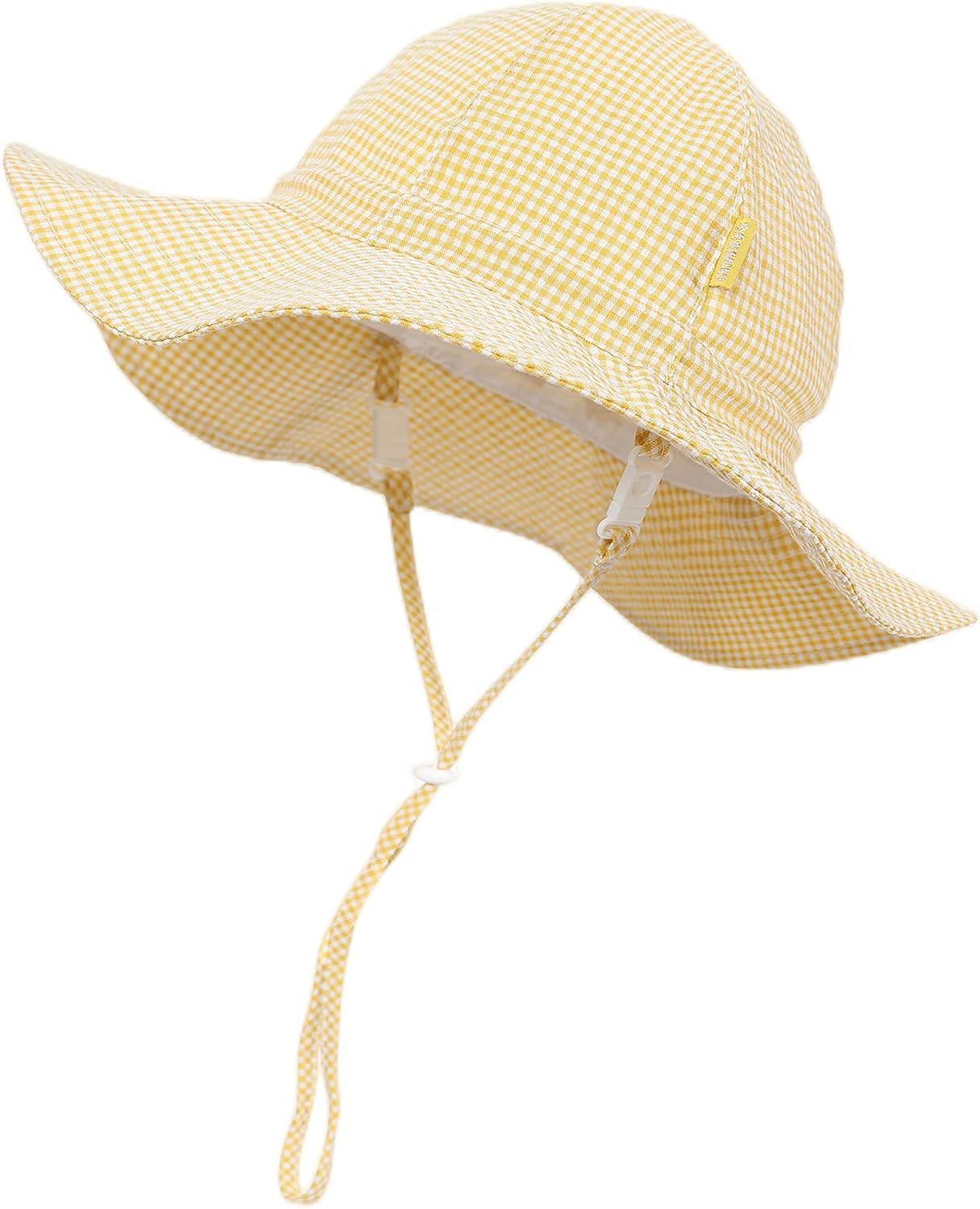 Baby & Toddler Wide Brim Sun Hats UPF 50+ Sun Protection Bucket Cap Cute Adjustable Hat in