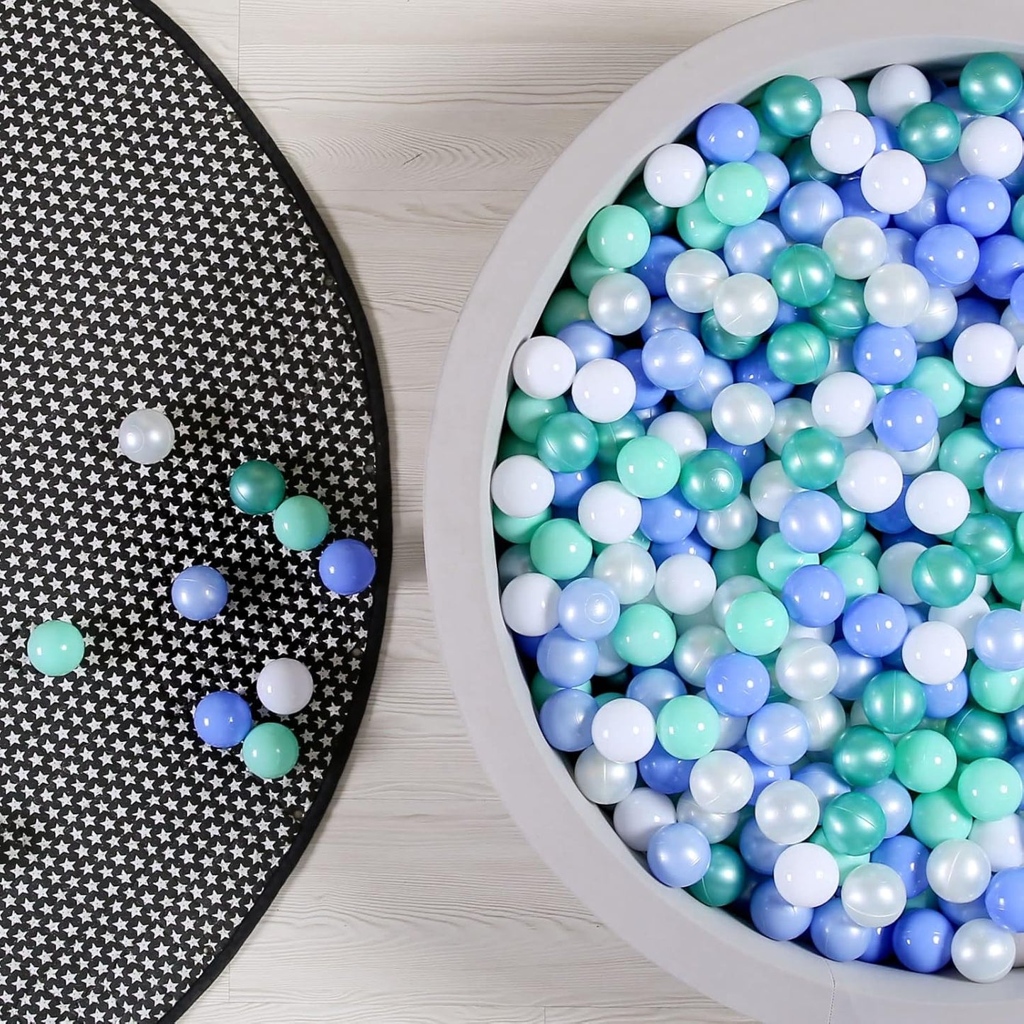 GOGOSO Ball Pits Balls for Toddlers Pack of 50 100 200 Plastics Shape Ball Non-Phthalate Non-BPA