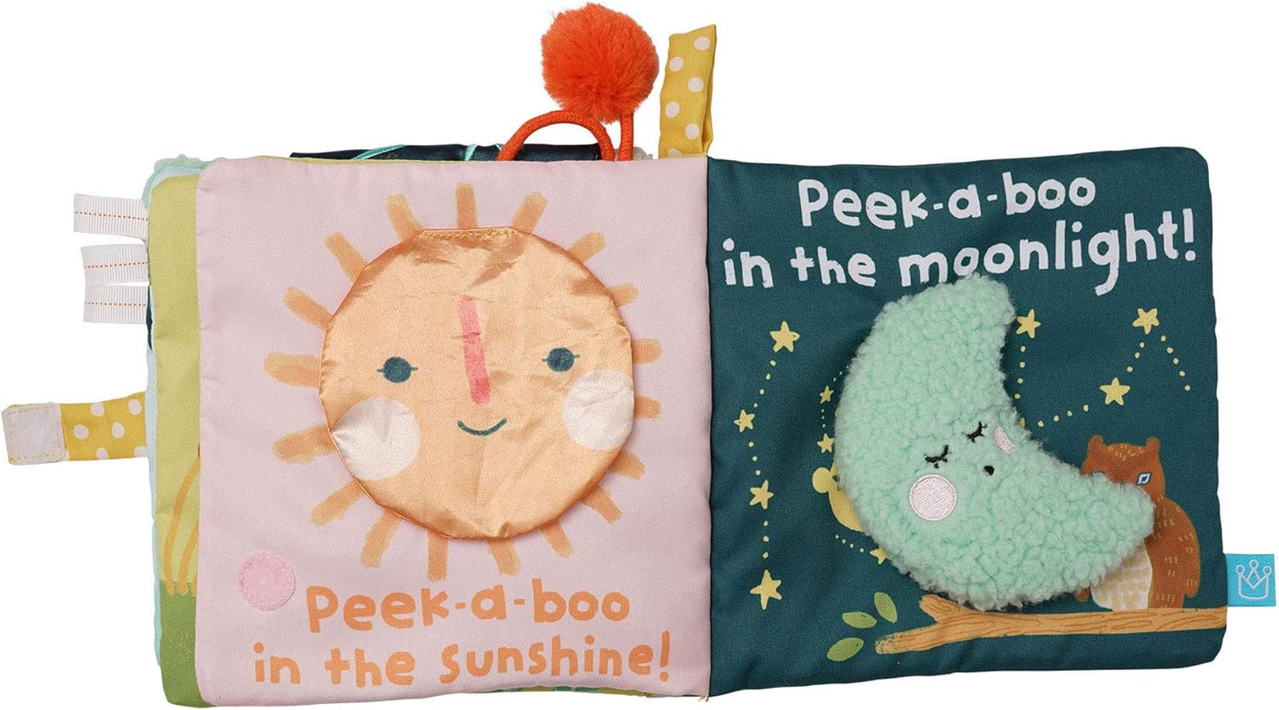 Manhattan Toy Fairytale Peek-a-Boo Soft Activity Crinkle Book for Baby & Toddler with Tethered