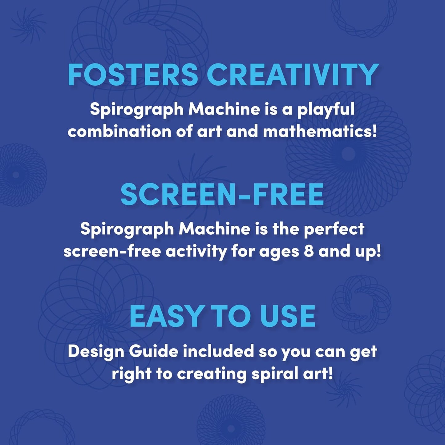 Spirograph Electric Machine - Arts and Crafts, Kids Toys, Art Supplies, Craft Supplies, Drawing