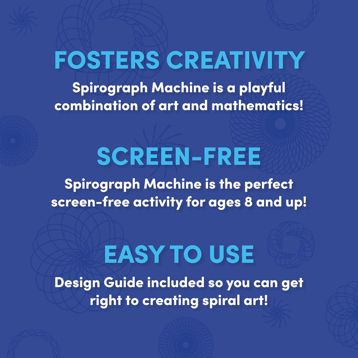 Spirograph Electric Machine - Arts and Crafts, Kids Toys, Art Supplies, Craft Supplies, Drawing