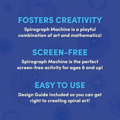 Spirograph Electric Machine - Arts and Crafts, Kids Toys, Art Supplies, Craft Supplies, Drawing