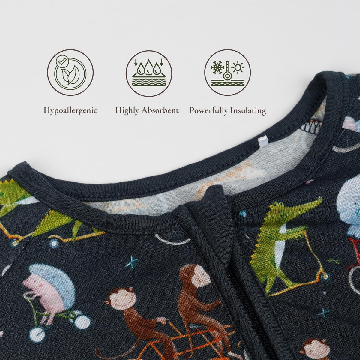 Baby Romper Long Sleeves for 3-24 Month Boys & Girls | 95% Bamboo Viscose Baby Rompers Two-Way