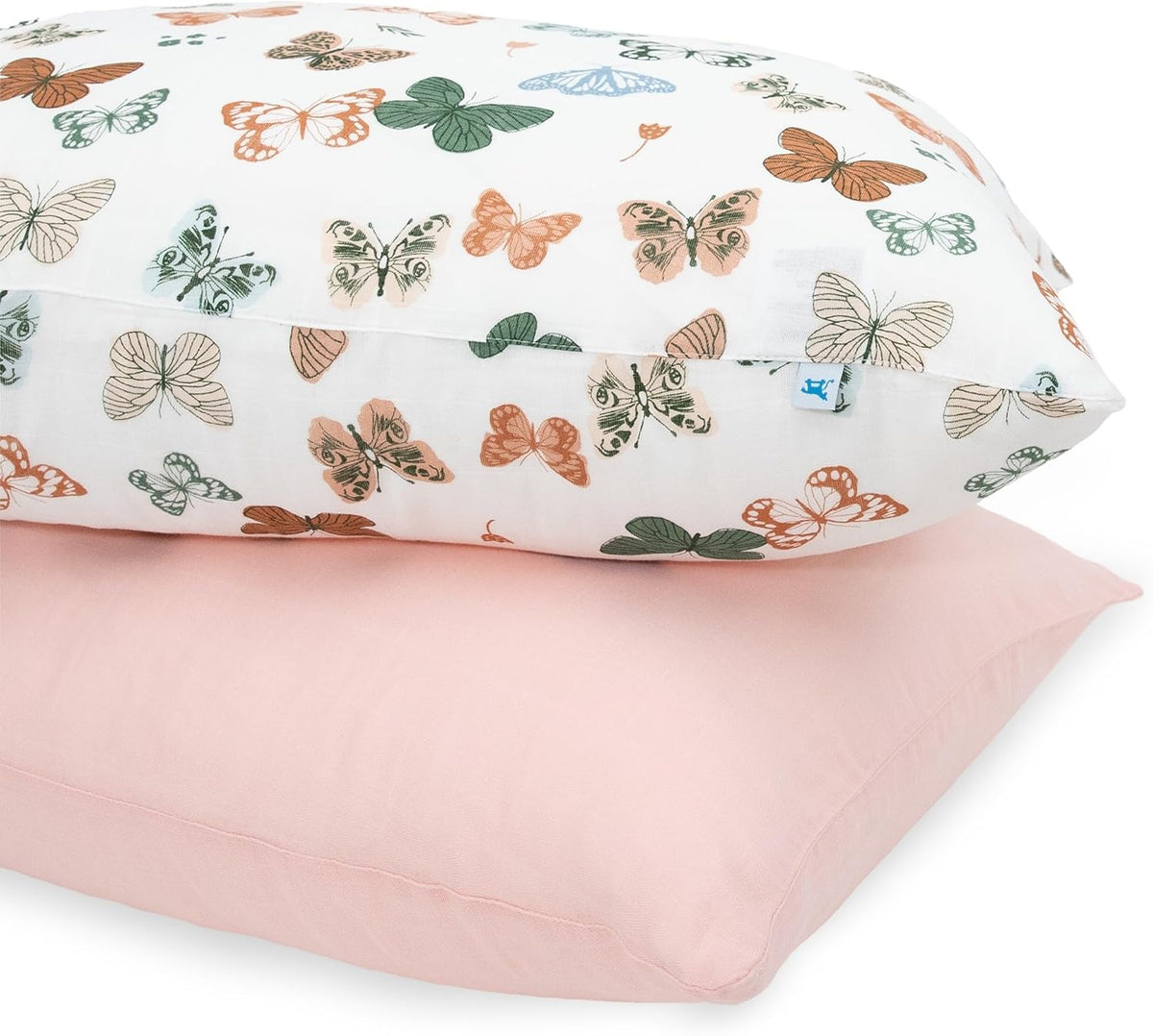 Little Unicorn Standard Pillowcase 2 Pack | Super Soft & Breathable Muslin Fabric | Snug Envelope
