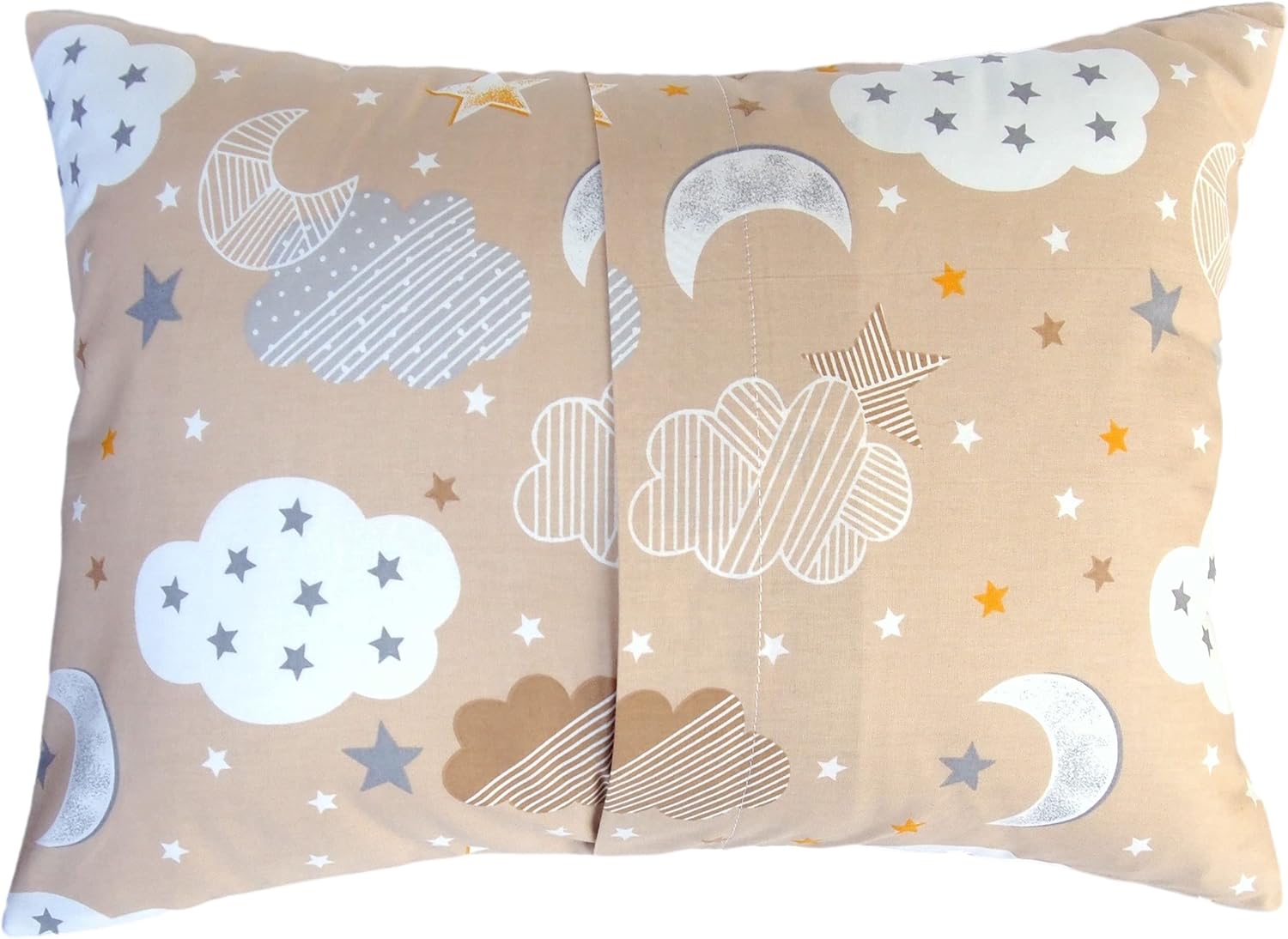 13x18 Toddler Pillow Case Cotton - Star Cloud Moon Pillow Case Cover Travel Size, Kids Pillow Cases