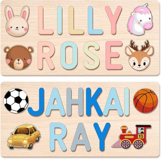Personalized Name Puzzle for Kids Personalized Baby Gifts First Birthday for Girls & Boys Name