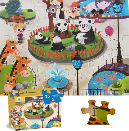 Jumbo Floor Puzzle for Kids, Large Jigsaw Puzzles 35 Piece for Kids Ages 3-5,Preschool Learning &