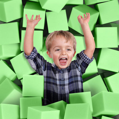Foam Pit Cubes, 24 PCS 5 Inches Gymnastics Foam Blocks Trampoline Blocks, Multi-Sport Protective