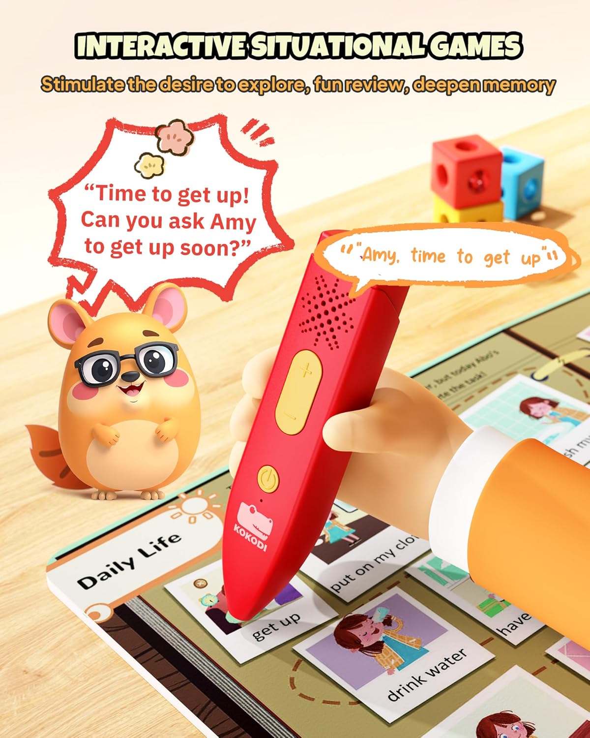 KOKODI Talking Pen Books Sets, Interactive Audio Sound Books Kids Learning Electronic Toys for Boys