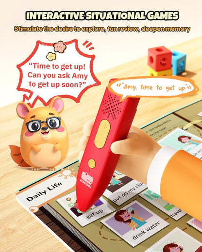 KOKODI Talking Pen Books Sets, Interactive Audio Sound Books Kids Learning Electronic Toys for Boys