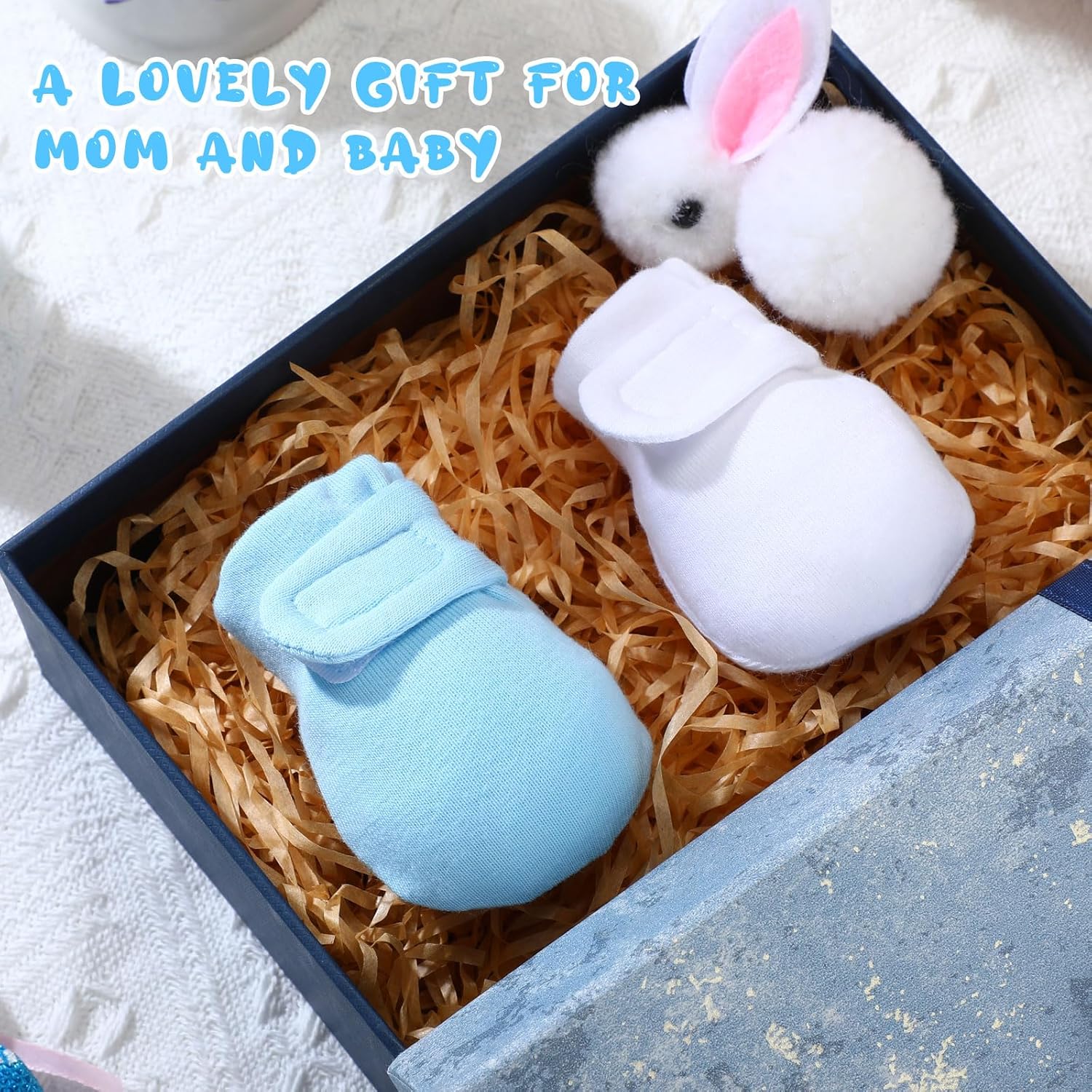 Newcotte Adjustable Baby Mittens No Scratch Newborn Cotton Breathable Gloves Warm Baby Mitts for