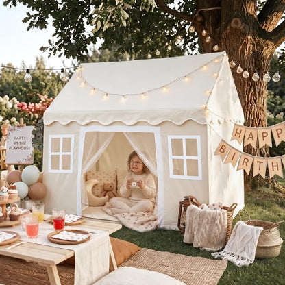 Tiny Land Kids Play Tent with Padded Mat & LED Lights, Ages 3+