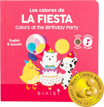 Binibi Spanish Musical Book Colors at The Birthday Party | Spanish Learning for Kids | Bilingual