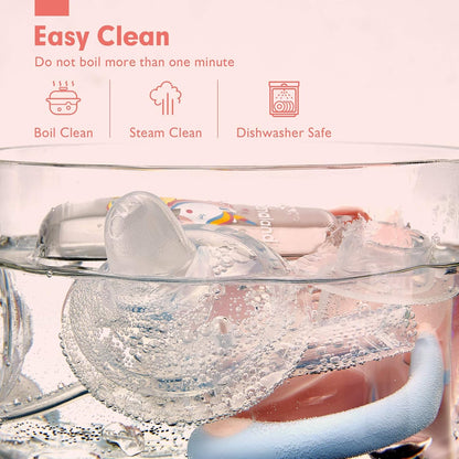 hahaland Sippy Cup for 6+ Month Old - 2 in 1 Spout & Straw Sippy Cups for Toddlers 1-3 No Spill