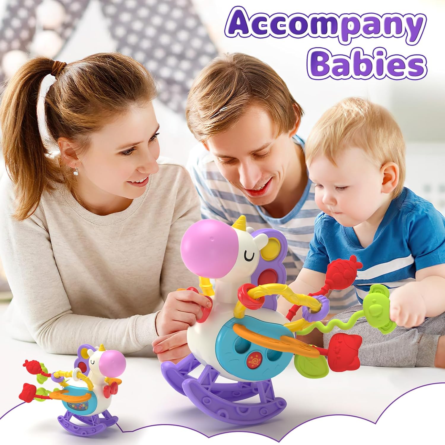 5 in 1 Baby Toy for 12 18 Month, Learning Toys for Babies 12-18 Months, Baby Busy Cube