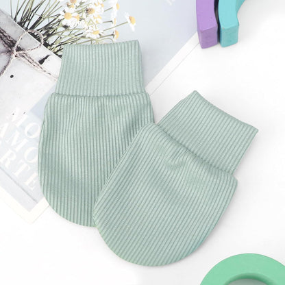BQUBO 6 Pairs Newborn Baby Boys Girls Mittens 0-6 Months Unisex-Baby Infant Mittens Elastic No