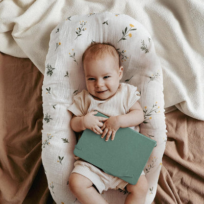 Gllquen Baby Muslin Bassinet Sheets 3 Pack, Breathable Elastic Cozy Fitted Cotton Bassinet Mattress