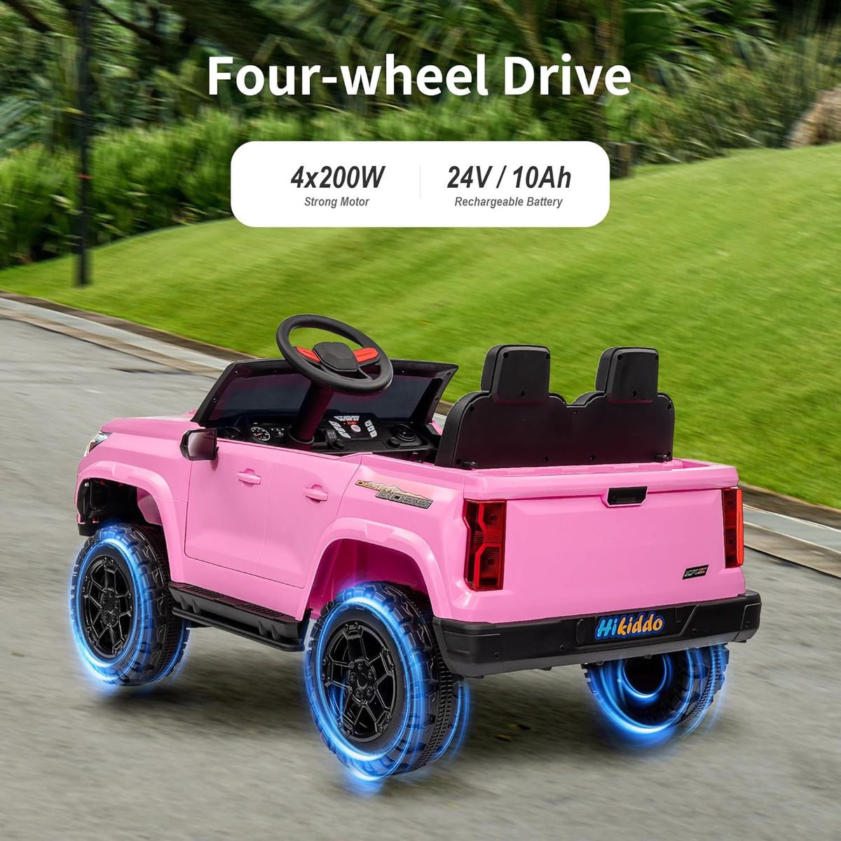 24V 10Ah Ride on Toy for Big Kids, 4WD 2 Seater Electric SUV Kids Car to Drive w/Remote Control