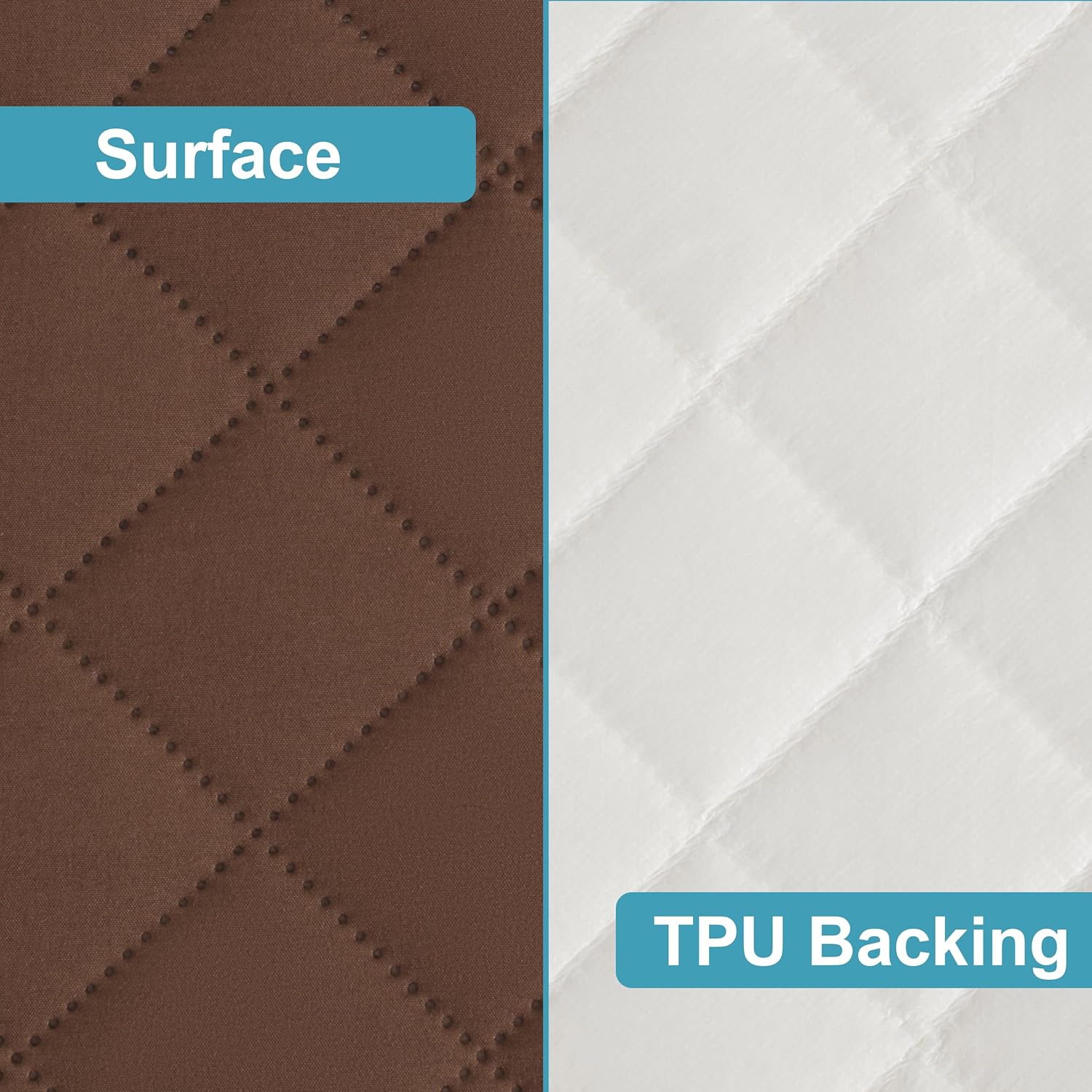 NTBAY 2 Pack Waterproof Crib Mattress Protector, Quilted 28"x52" Toddler Fitted Sheet - Machine