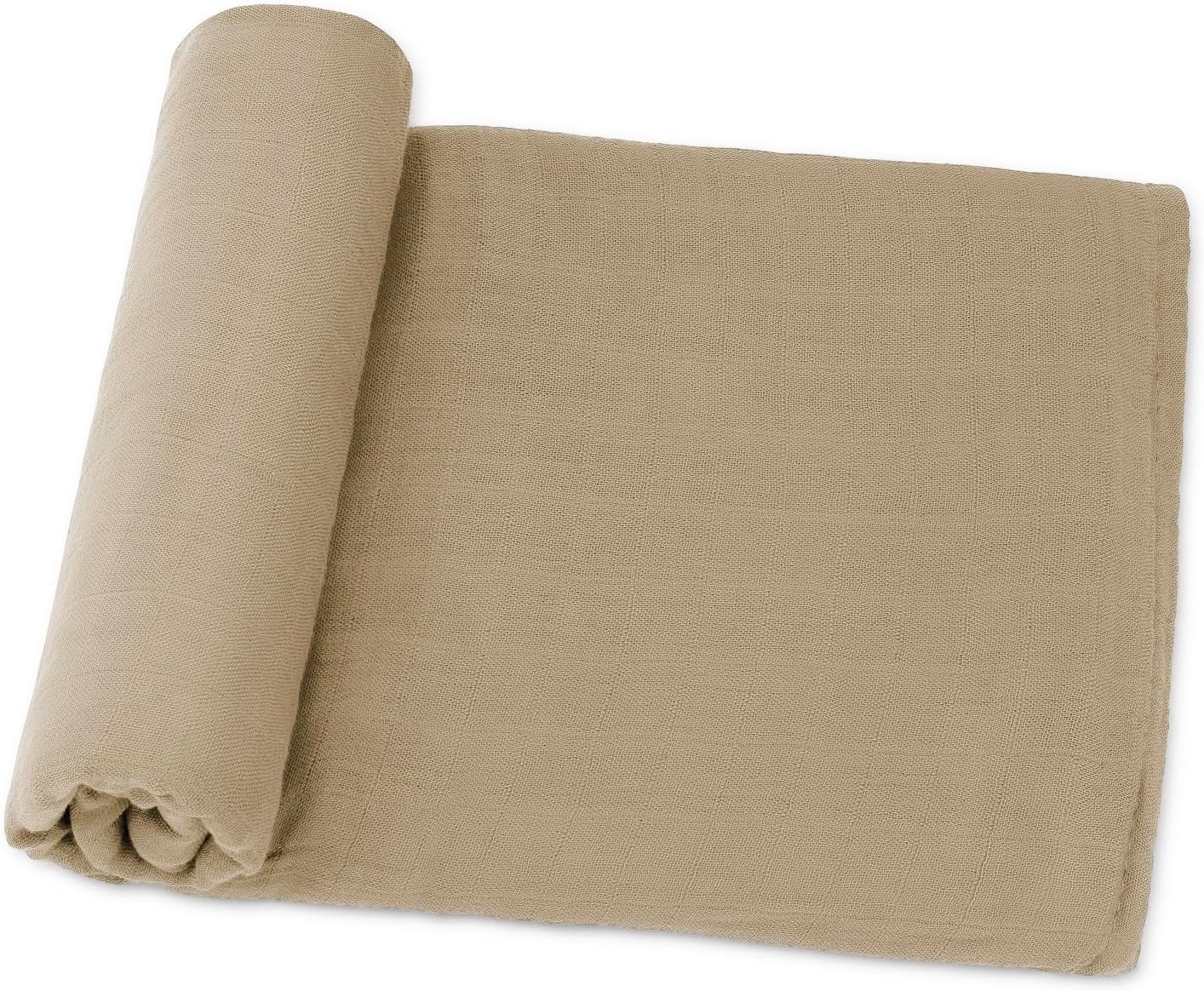 Comfy Cubs Muslin Swaddle Blankets Pack of 1 - 47 x 47 Inch Soft Cotton Baby Blanket Set, Large