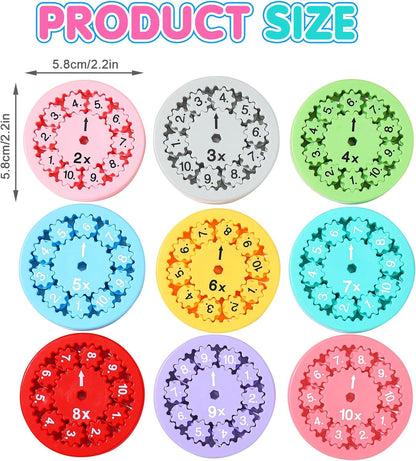 Math Fidget Spinners, Math Fidget Toy Multiplication for Kids, Math Facts Fidget Spinners, Learning