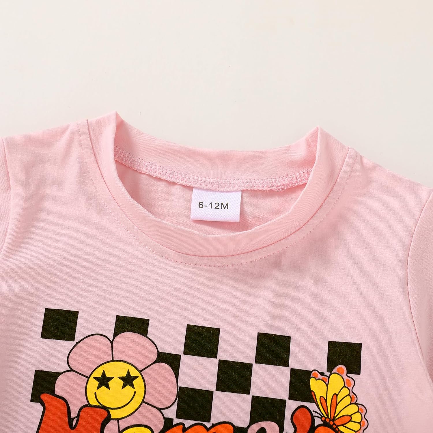Happy Town Toddler Clothes Baby Boy Girl Smiley Face Shirt Short Sleeve T-Shirt Tee Summer Tops