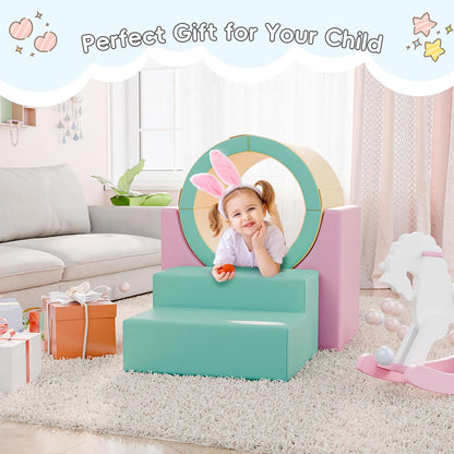 Tunnel/Ramps Foam Climber, Climb & Crawl Foam Activity Play Set for Toddlers and Kids, Safe Indoor