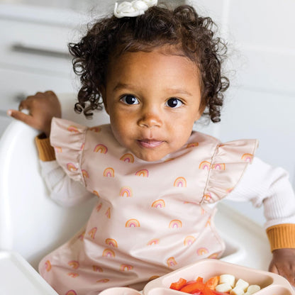 Tiny Twinkle Mess Proof Baby Bib - Waterproof & Lightweight Baby-Led Weaning Apron | 100% Recycled
