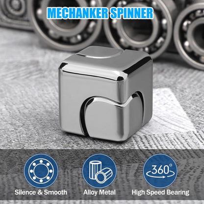 Silver Fidget Spinner for Kids, Fidget Toy, Cool Hand Spinner Gift Toys Autism Sensory Toy Goodie