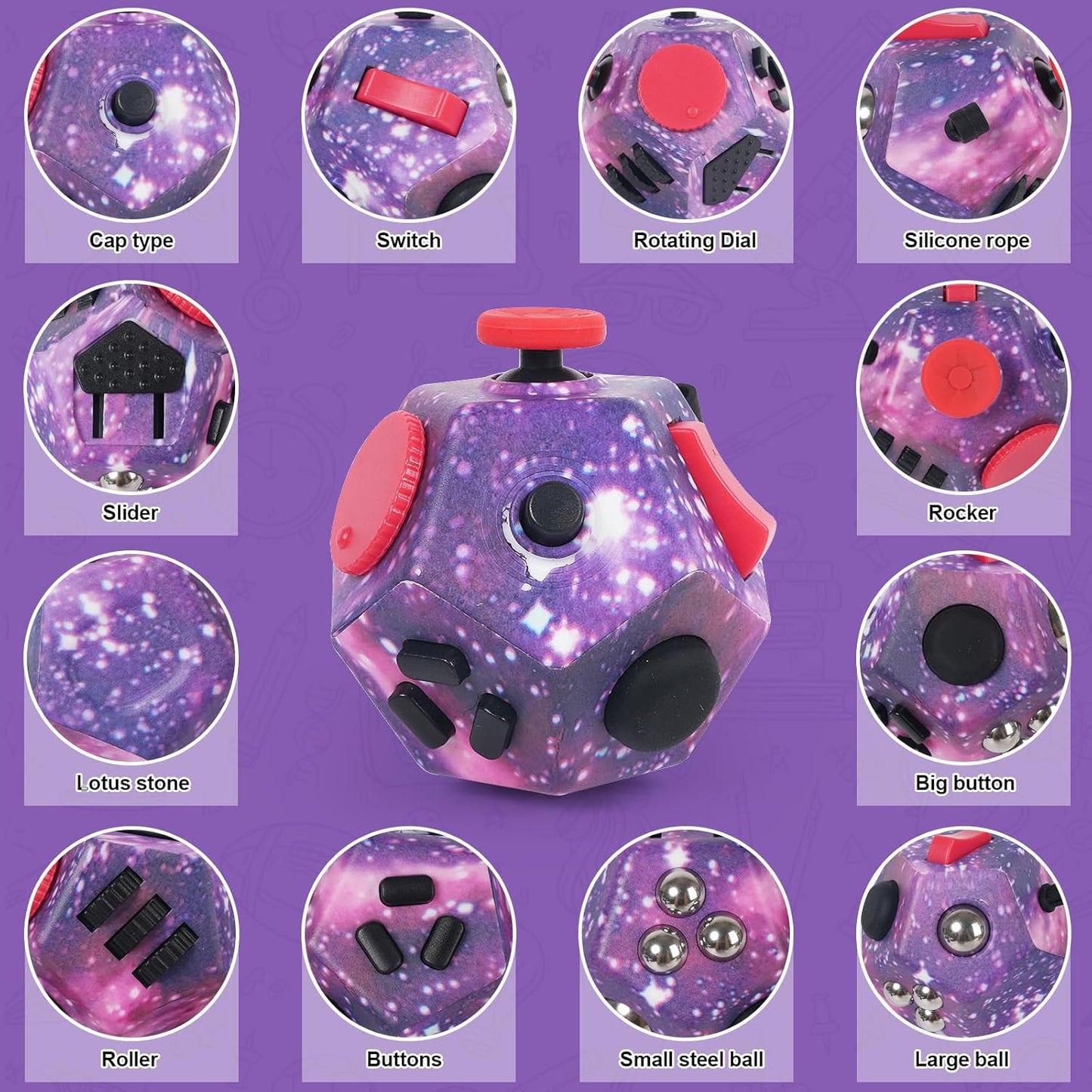 Mini Fidget Toys,Fidget Sensory Toy for Anxiety,ADHD,Autism,Relief Stress with Kids and Adults