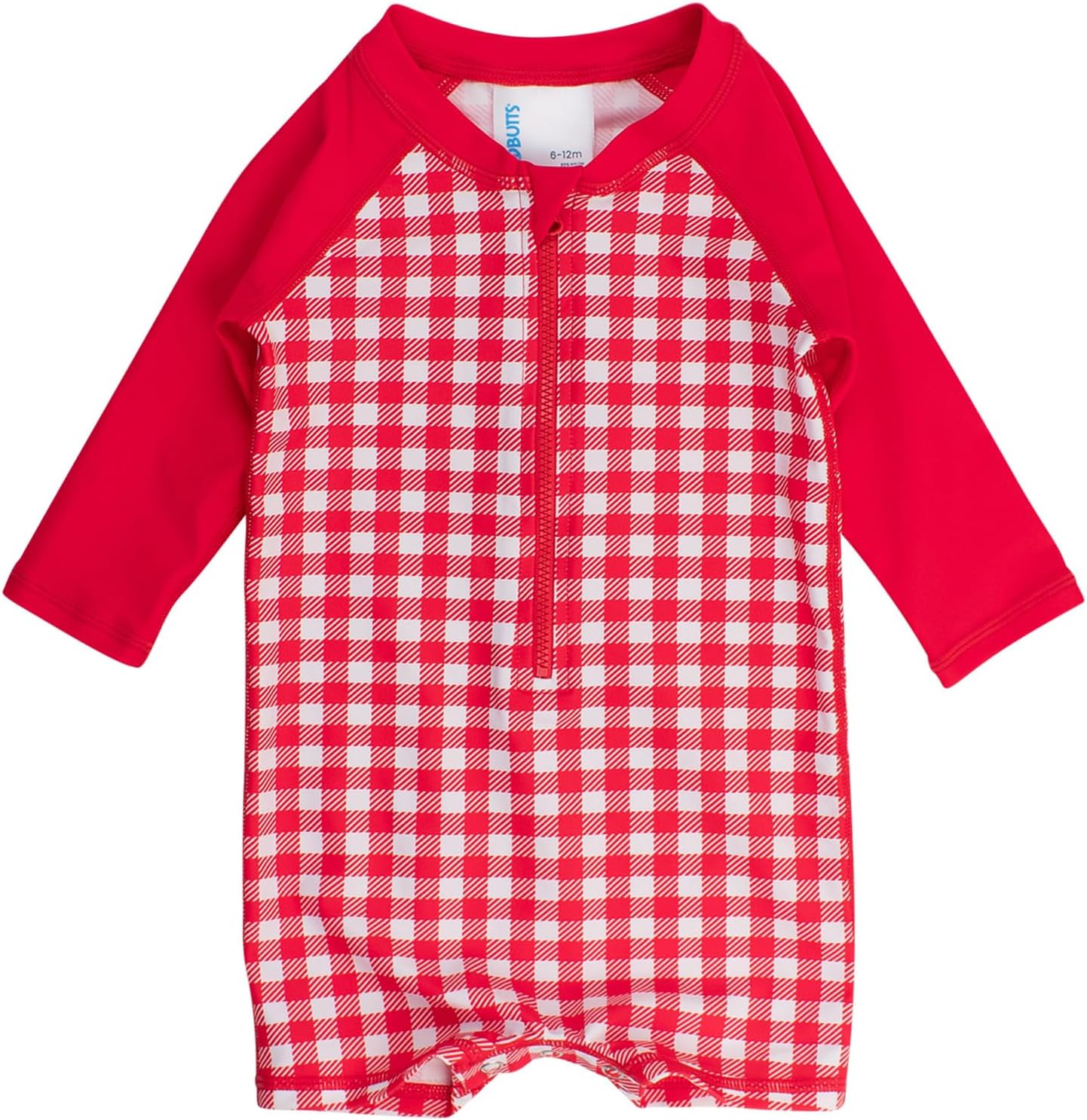 RUGGEDBUTTS Baby/Toddler Boy Swimsuit, One Piece Zipper Rash Guard Sunsuit with UPF 50+ Sun