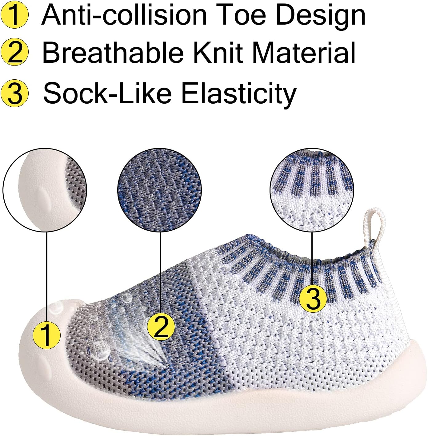 Baby First-Walking Shoes 1-4 Years Kid Shoes Trainers Toddler Infant Boys Girls Soft Sole Non Slip