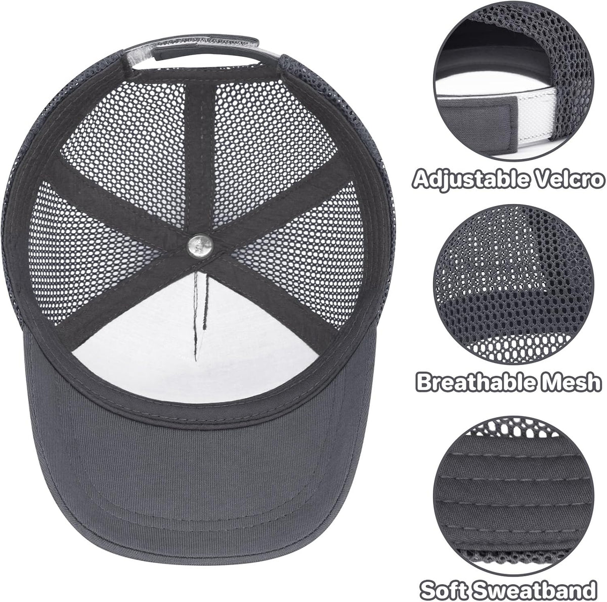qikqik Baby Baseball Cap Toddler Baseball Hat with Mesh Infant Sun Hat UPF 50+ Baby Ball Cap