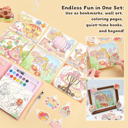 Paint with Water Coloring Books for Kids Ages 3-5, 4-8 – Cute Coloring Book for Teens,Arts and