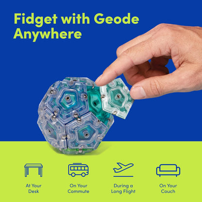 Speks Geode Sphere Magnetic Fidget Toy for Adults | Quiet Adult Sensory Toy for Stress Relief &