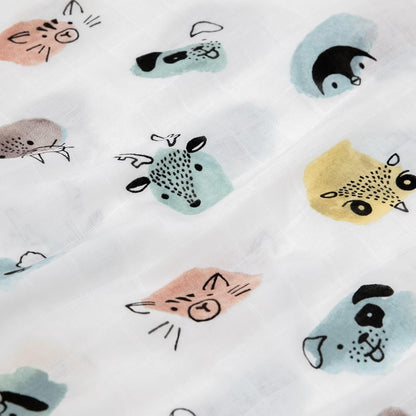 Little Unicorn Standard Pillowcase 2 Pack | Super Soft & Breathable Muslin Fabric | Snug Envelope