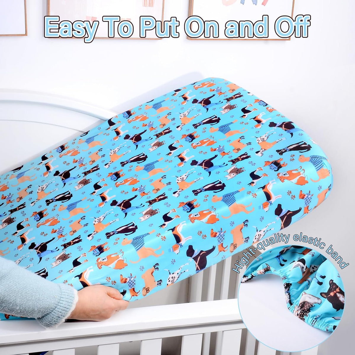 Crib Sheet - Fitted Crib Sheet Baby Sheet for Standard Crib and Toddler mattresses Nursery Bedding