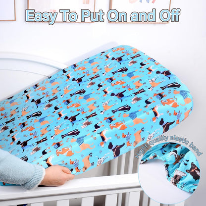 Crib Sheet - Fitted Crib Sheet Baby Sheet for Standard Crib and Toddler mattresses Nursery Bedding