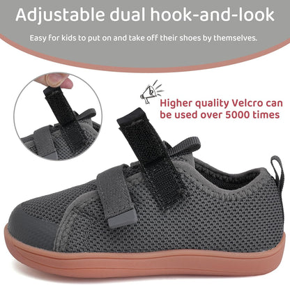 WateLves Toddler Little Kids Wide Barefoot Shoes The First Walking Shoes Girls Boys Breathable Zero