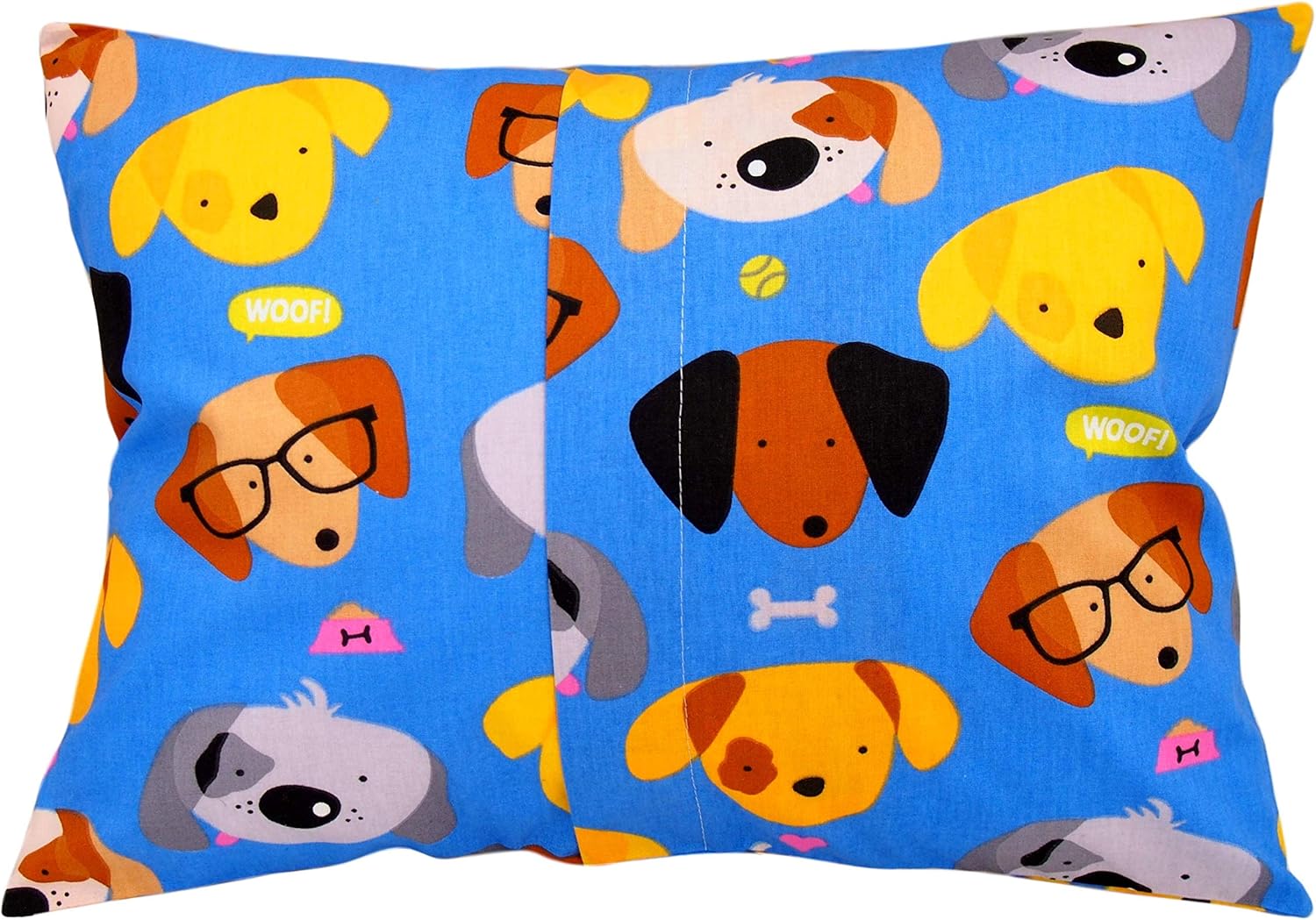 13x18 Toddler Pillowcase Cotton - Kids Pillowcase Puppies, Pillow Cases for Travel Pillows, Toddler