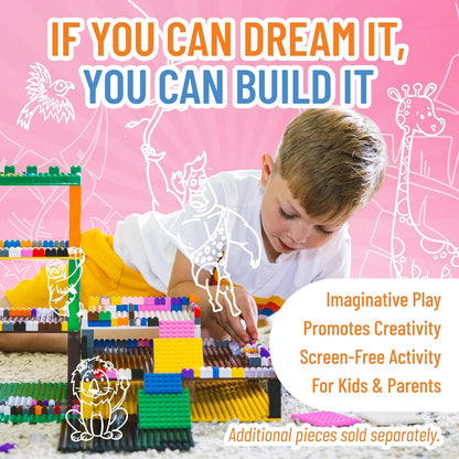 Strictly Briks Classic Bricks Starter Kit – 96 White 2x4 Building Blocks – Creative Set for Kids